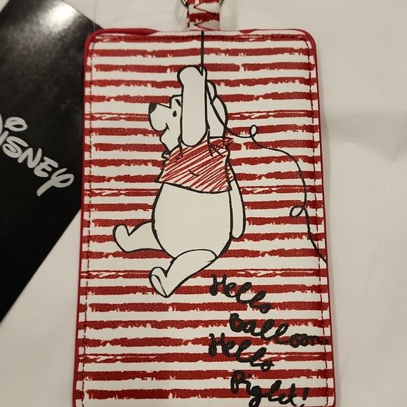 Disney Winnie the Pooh Piglet Red Balloon Retractable Lanyard NEW - Picture 3 of 12